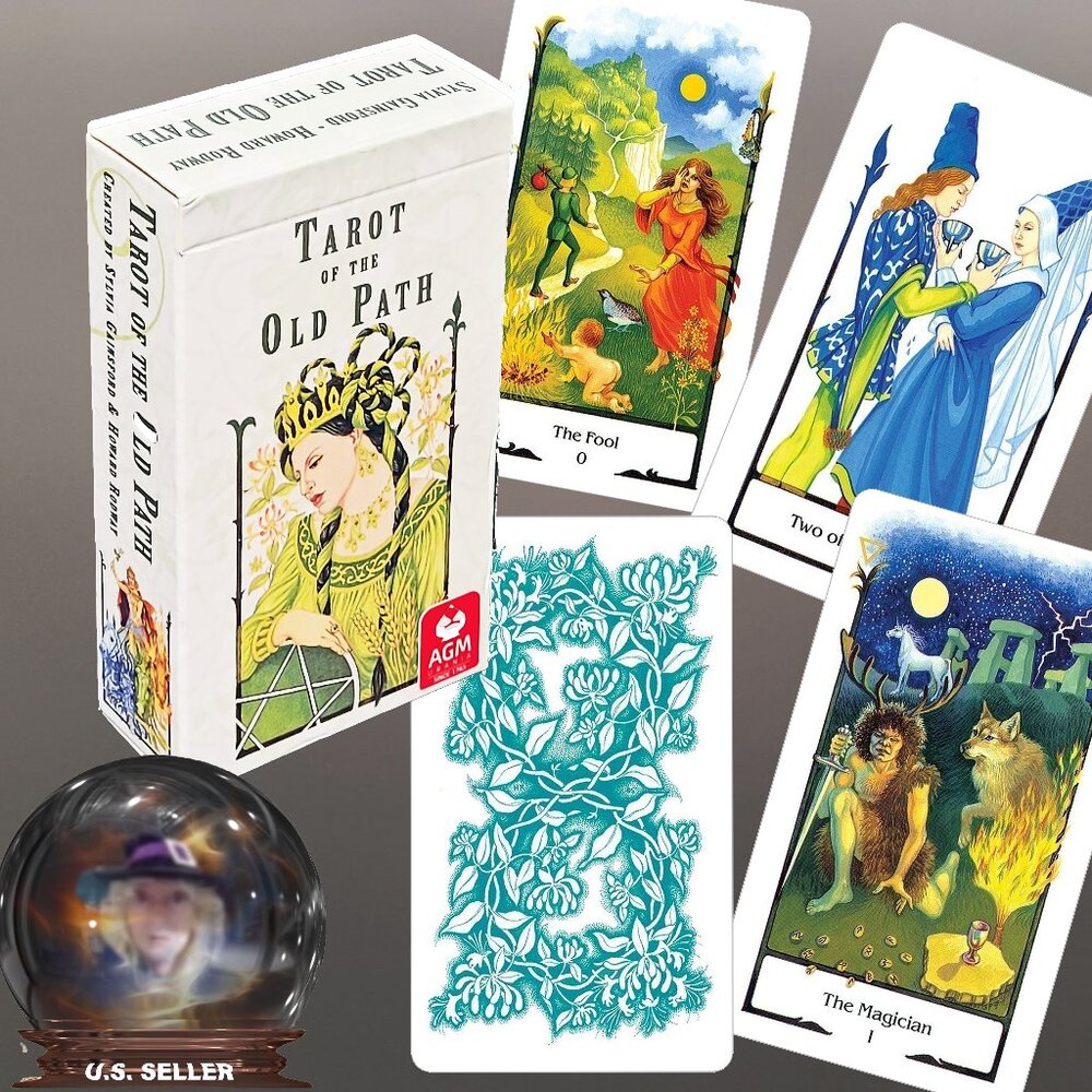 𝐓𝐀𝐑𝐎𝐓 𝐎𝐅 𝐓𝐇𝐄 𝐎𝐋𝐃 𝐏𝐀𝐓𝐇 Wicca Wisdom Cards+Booklet Gainsford NEW